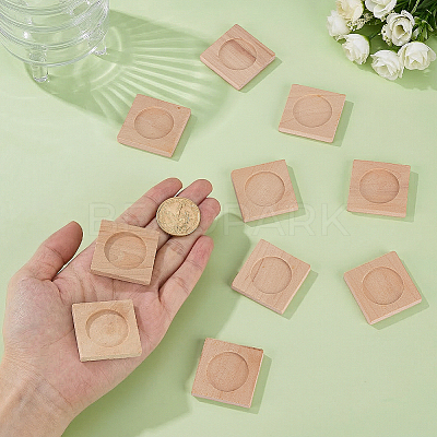 Wood Cabochon Settings WOOD-WH0124-162A-1