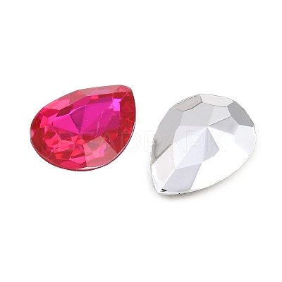 Acrylic Rhinestone Pointed Back Cabochons GACR-DJ0-13x18mmC-M-1