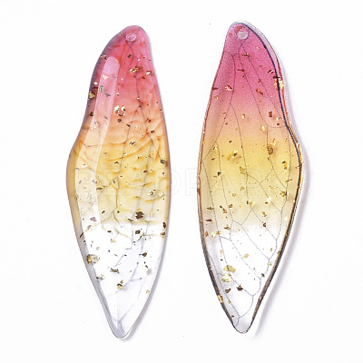 Transparent Epoxy Resin Big Pendants RESI-T046-01A-1