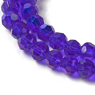 Electroplate Transparent Glass Beads Strands LS-EGLA-A035-T3mm-L06-1
