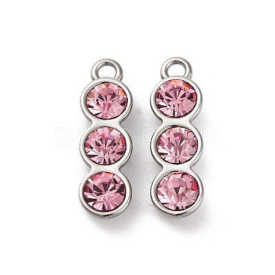 High Polished 304 Stainless Steel Pendants STAS-R005-06P-03-1