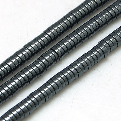 Non-magnetic Synthetic Hematite Beads Strands G-K011-4x1mm-04-1
