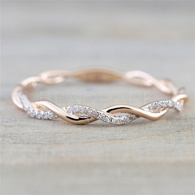 Alloy and Crystal Rhinestone Finger Rings FS-WGF6D8C-13-1