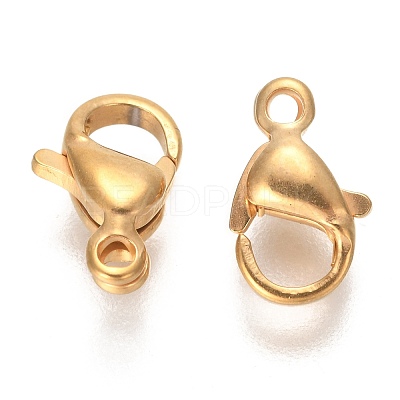 201 Stainless Steel Lobster Claw Clasps X-STAS-T040-PJ212-9-1