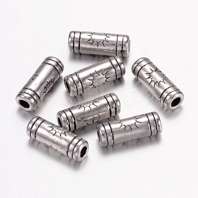 Tibetan Style Alloy Tube Beads X-LF0614Y-NF-1