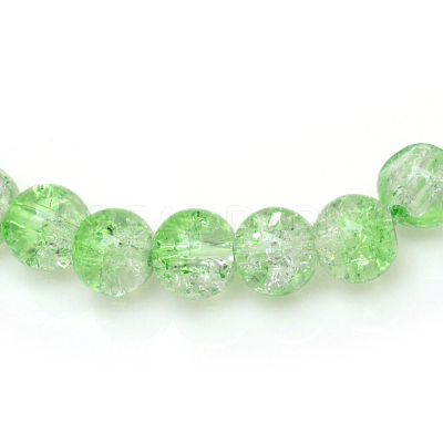 Baking Paint Crackle Glass Beads Strands X-CCG-S001-10mm-13-1