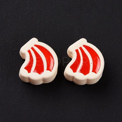 Rubberized Style Acrylic European Beads SACR-E009-11-1