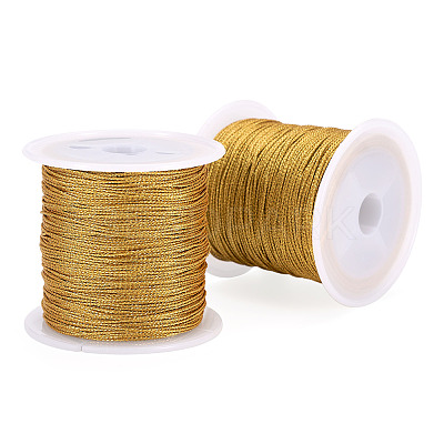 2 Rolls Round PET Metallic Thread MCOR-TADJ0001-01C-01-1