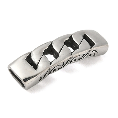 304 Stainless Steel Twisted Chain Connector Charms STAS-Z147-11AS-03-1