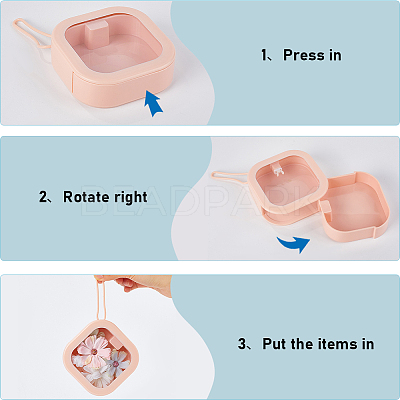 Multifunctional Plastic Pocket-Sized Push Switch Organizers Case CON-WH20006-004C-1
