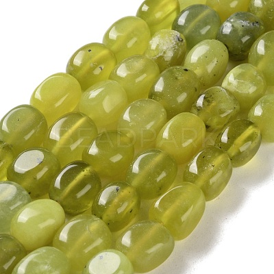 Natural Lemon Jade Beads Strands G-P497-01D-04-1
