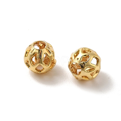 Brass Hollow Spacer Beads KK-P249-03B-G-1