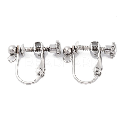 Non-Tarnish 316 Stainless Steel Clip-on Earring Findings STAS-K274-09P-1