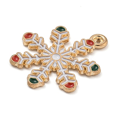 Christmas Theme Alloy Enamel Pendants X-ENAM-Z019-01D-1