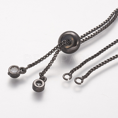 Rack Plating Brass Chain Bracelet Making KK-A142-017-1