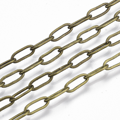 Brass Paperclip Chains CHC-S008-001A-AB-1