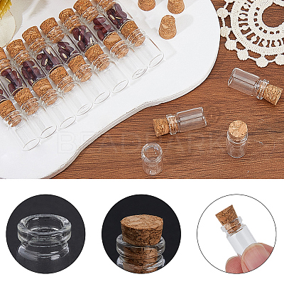 100Pcs Mini Tube Glass Wishing Bottles AJEW-CP0009-88-1
