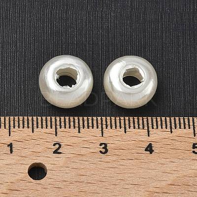 ABS Plastic Imitation Pearl Rondelle Large Hole European Beads MACR-S256-A41-1