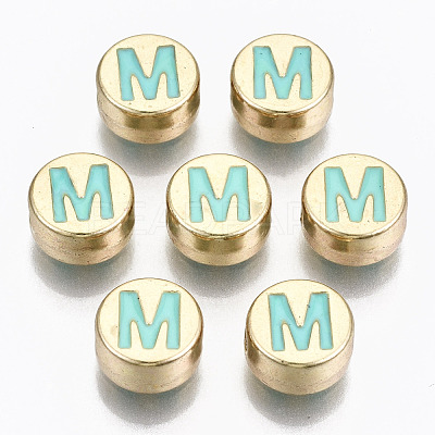 Alloy Enamel Beads X-ENAM-S122-029M-RS-1