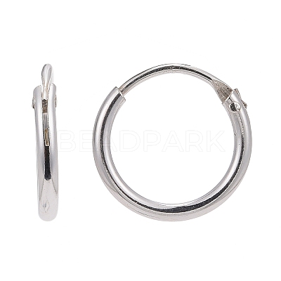 925 Sterling Silver Hoop Earring Findings STER-E062-05A-S-1
