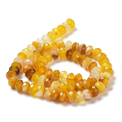 Natural Banded Agate/Striped Agate Beads Strands G-E605-A01-02C-1