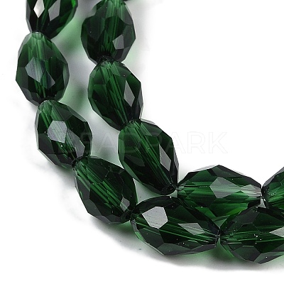 Transparent Glass Beads Strands EGLA-N013-T10mm-D15-1