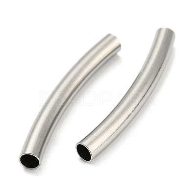Non-Tarnish 304 Stainless Steel Tube Beads STAS-B047-27I-P-1