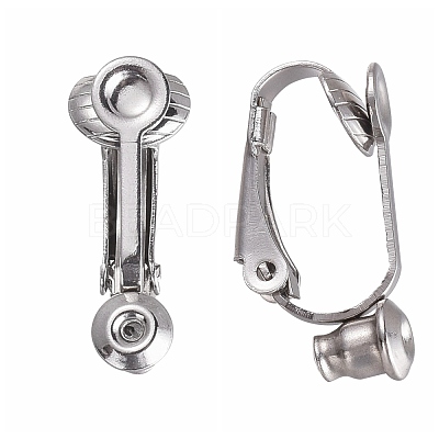 Brass Clip-on Earring Converters Findings KK-Q115-N-1