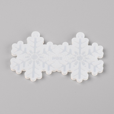 Christmas Snowflake Pendant Silicone Molds DIY-TAC0005-84-1