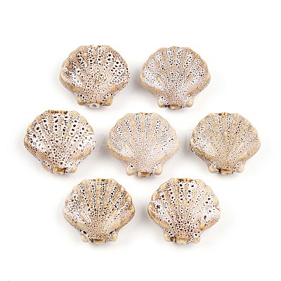 Handmade Porcelain Beads PORC-N009-01O-1