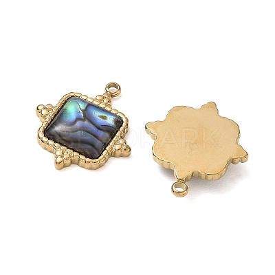 Natural Paua Shell Pendants SA-CBA11D7-26B-G-1