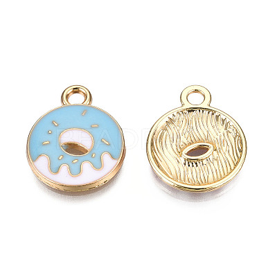 Eco-Friendly Zinc Alloy  Pendants X-ENAM-R051-15-02G-NR-1