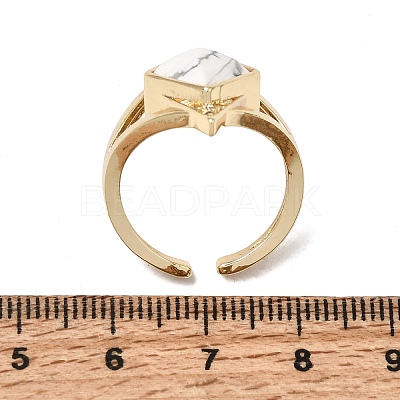Brass Micro Pave Cubic Zirconia Cuff Rings for Women GG-CBA7610-11G-05-1