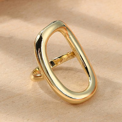 Brass Open Cuff Rings RJEW-Q778-19G-1