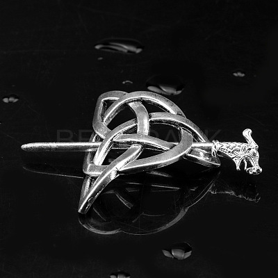 Alloy Vintage Norse Pirate Rune Dragon Hair Clip ST0461644-1