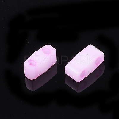 2-Hole Baking Paint Glass Seed Beads SEED-S023-17B-07-1