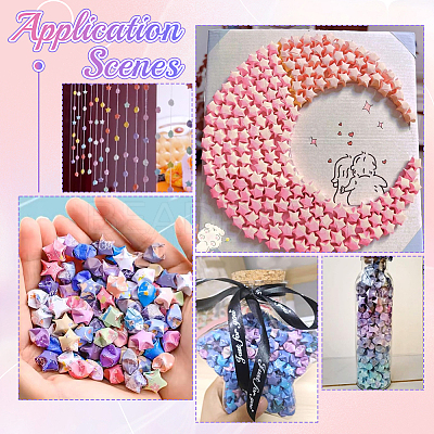 Lucky Star Origami Paper DIY-SC0027-24C-1
