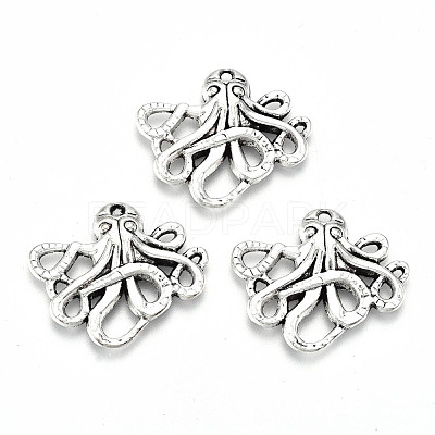 Tibetan Style Alloy Pendants X-TIBE-S323-061AS-RS-1