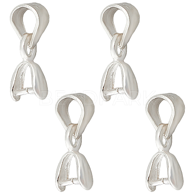 4Pcs 925 Sterling Silver Ice Pick Pinch Bails FIND-HS0002-08A-1
