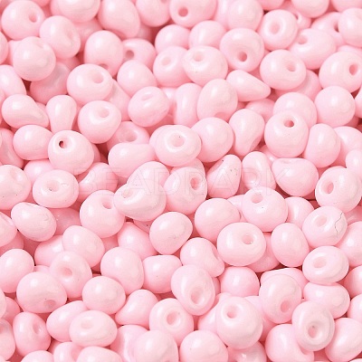6/0 Opaque Baking Paint Glass Seed Beads SEED-M012-02A-31-1