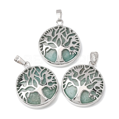 Natural Amazonite Pendants GG-CBA0251-10E-P-1