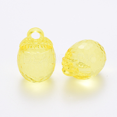 Autumn Theme Transparent Acrylic Pendants TACR-T024-04B-916-1