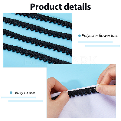 Polyester Lace Trim OCOR-WH011-164A-1