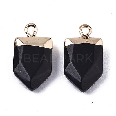 Natural & Synthetic Mixed Gemstone Pointed Pendants G-N326-34-1