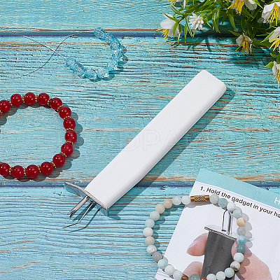 1Pc Plastic with Iron Bead Knotting Tool TOOL-WR0001-10B-1