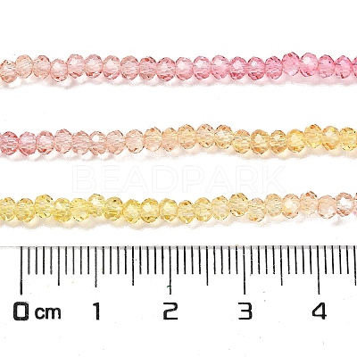 Transparent Painted Glass Beads Strands LS-DGLA-A034-T2mm-A07-1