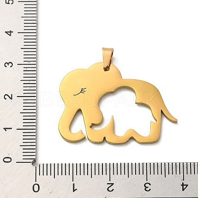 304 Stainless Steel Pendants STAS-O005-24A-G-1