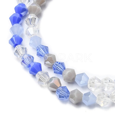 Electroplate Glass Beads Strands EGLA-D018-02E-1