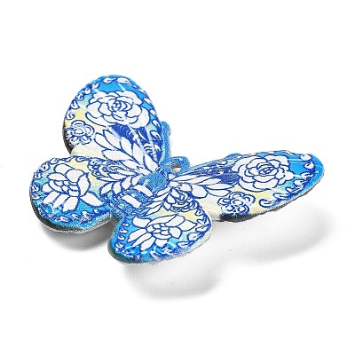 Printed Opaque Acrylic Beads MACR-R004-02A-1