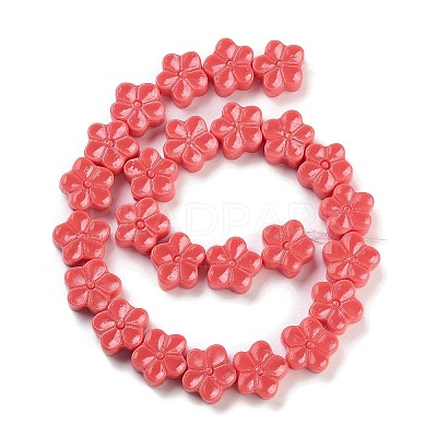 Synthetic Coral Carved Beads Strands CORA-B001-04A-1